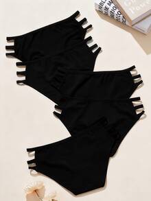 Lot de 5 sous-vêtements  de couleur noire Taille M