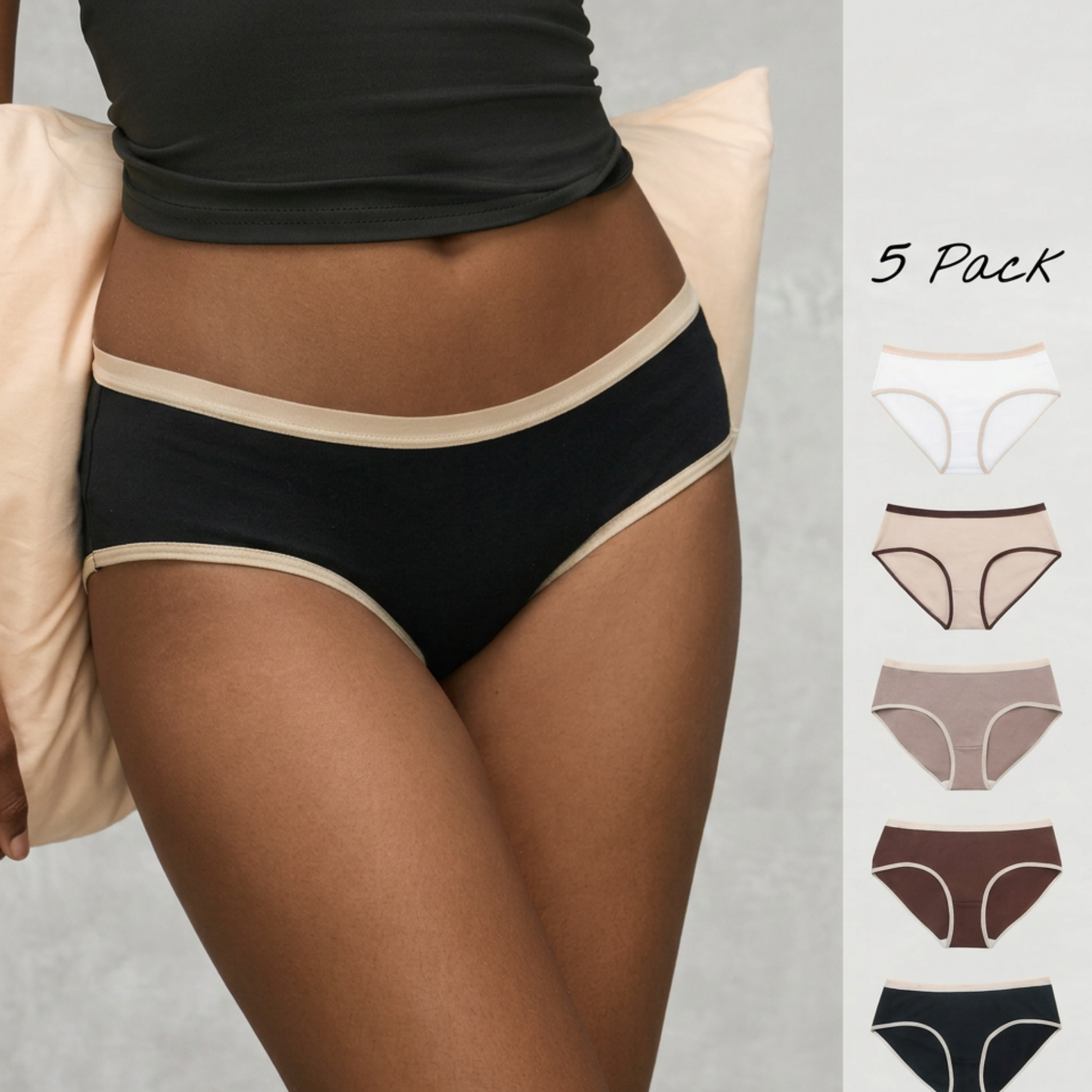 Lot de 5 sous-vêtements pour femmes