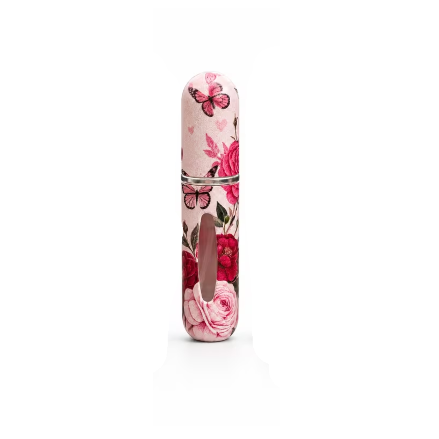 Atomiseurs de parfum rechargeables, flacons de voyage portables à motif floral.