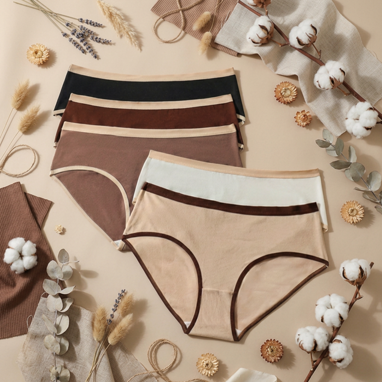 Lot de 5 sous-vêtements pour femmes